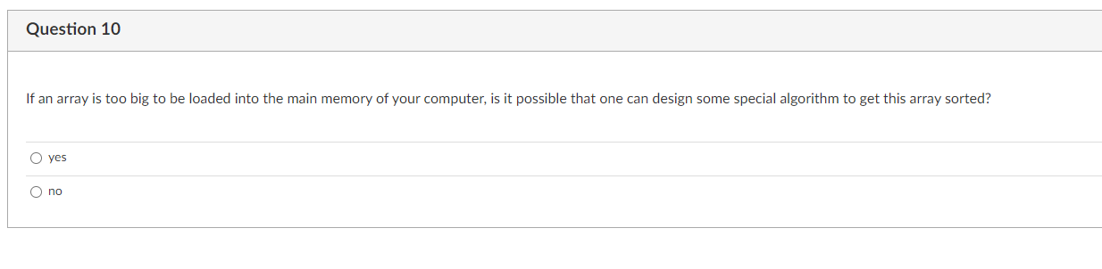 Solved If an array is too big to be loaded into the main | Chegg.com