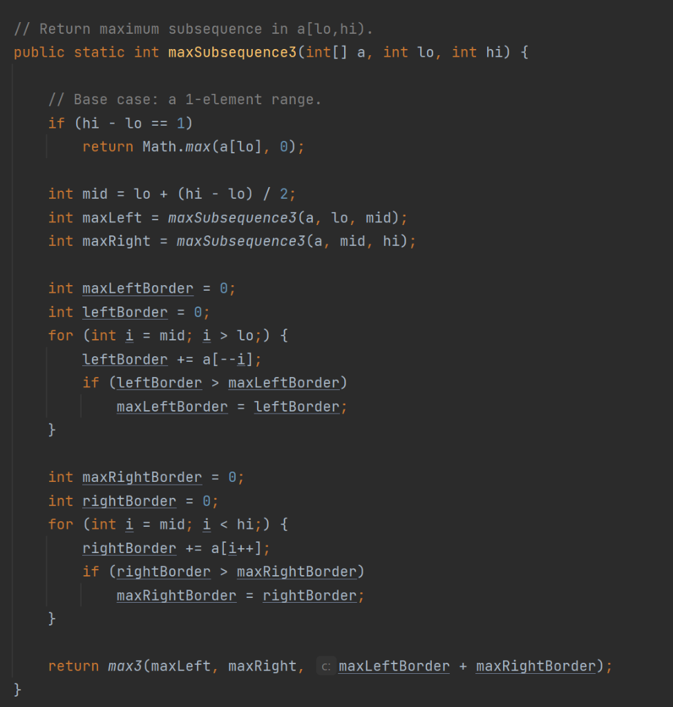 Solved For each algorithm, using the number of inner loop | Chegg.com