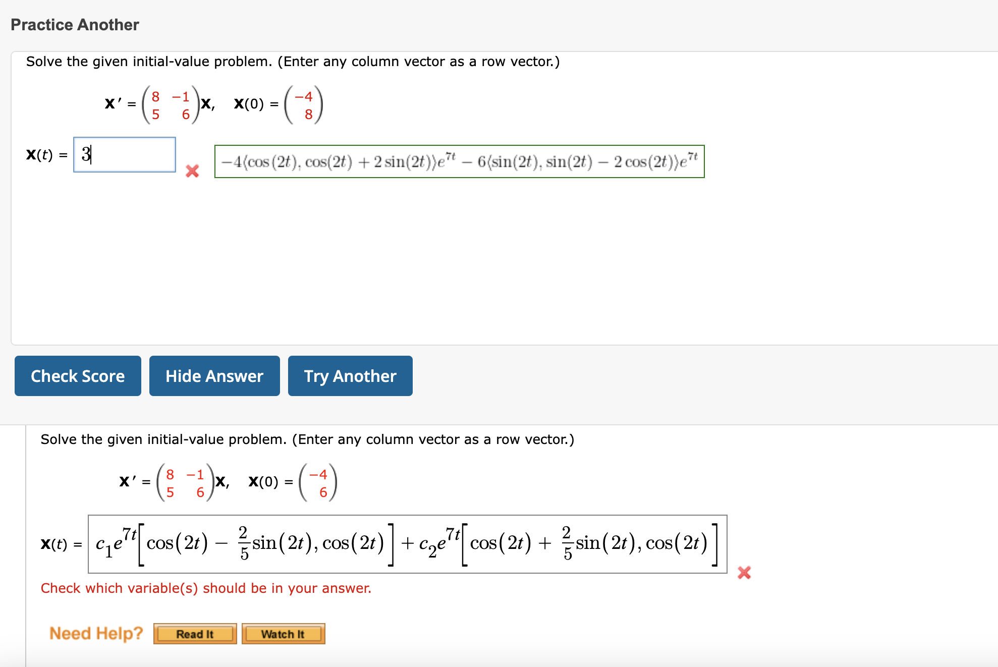 Solved Show Me ï The Steps To ï Solvepractice Anothersolve The Chegg