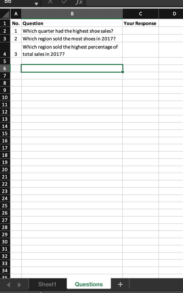 Solved Instructions: Perform the following tasks:Excel | Chegg.com