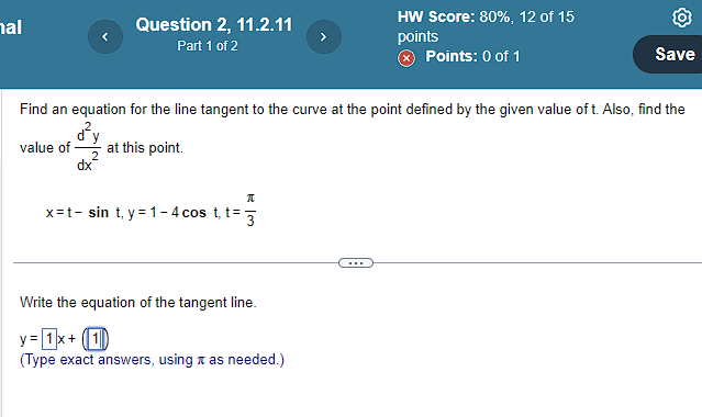 Solved Find An Equation For The Line Tangent To The Curve At