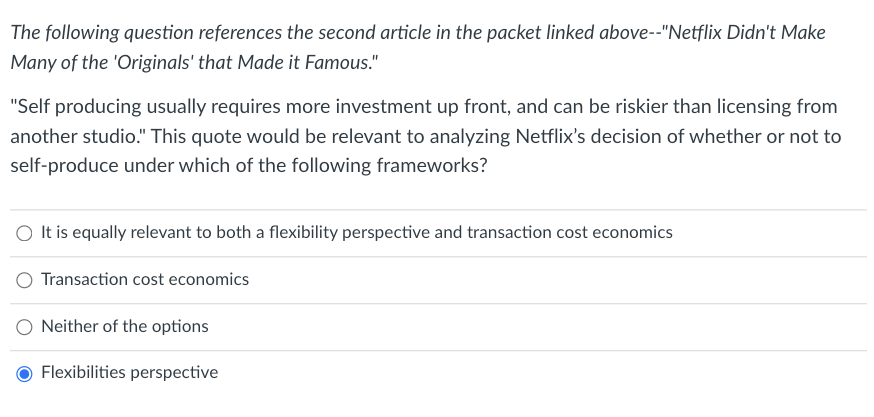 Solved The following question references the second article | Chegg.com