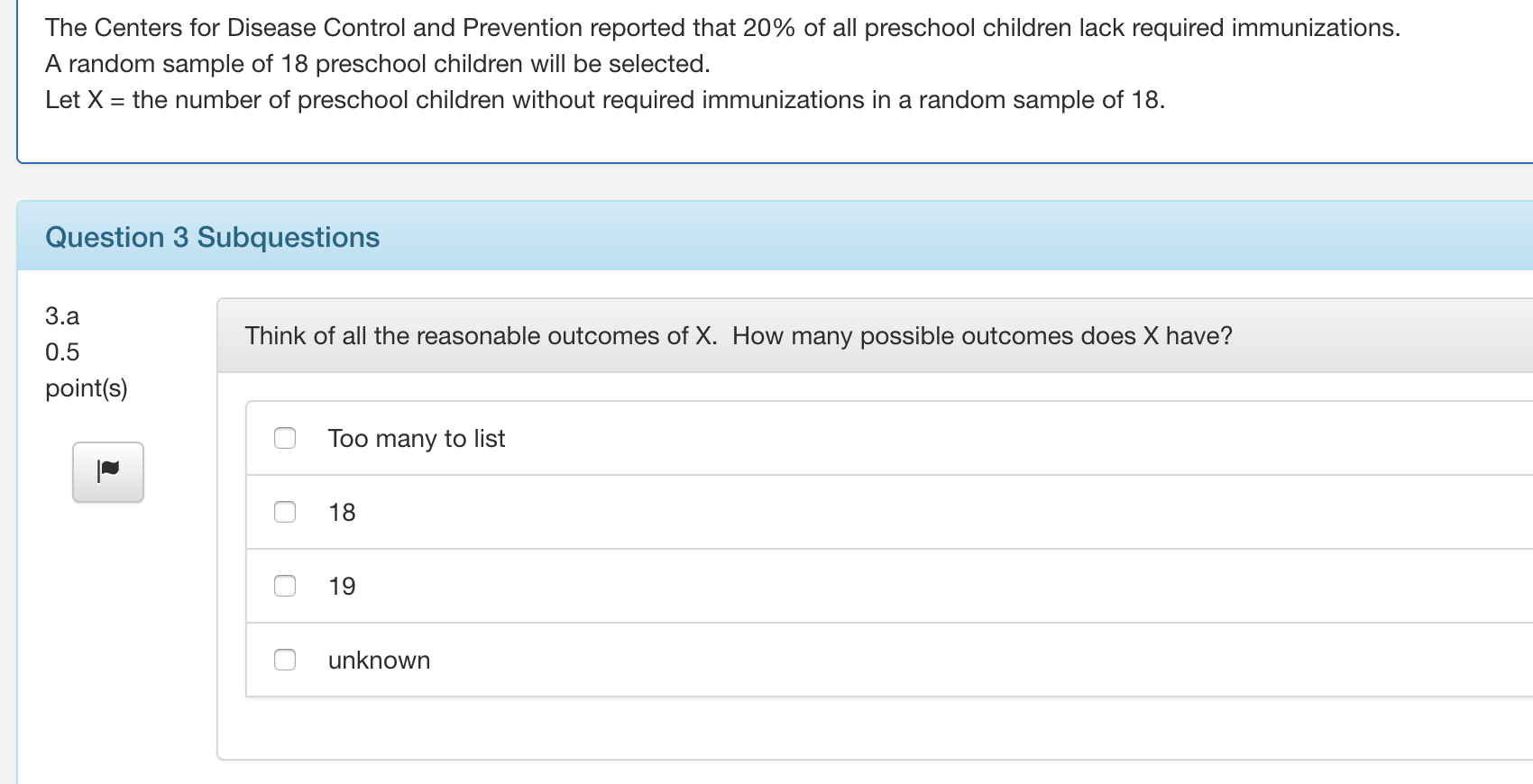 Solved The Centers for Disease Control and Prevention | Chegg.com