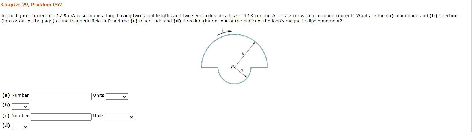 Solved Chapter 29, Problem 062 In The Figure, Current I = | Chegg.com