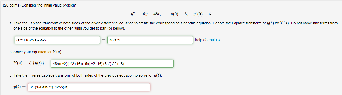 Solved Only the last part is wrong. It is my last | Chegg.com