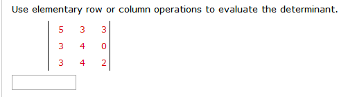 Solved Determine which property of determinants the equation | Chegg.com