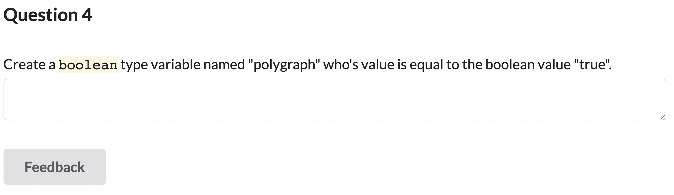 Solved Question 1 Create a string type variable named | Chegg.com