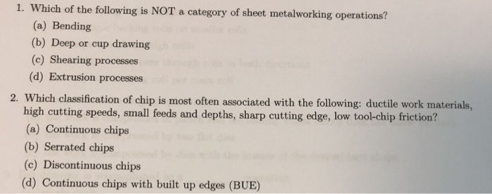 Solved 1 Which Of The Following Is NOT A Category Of Sheet Chegg