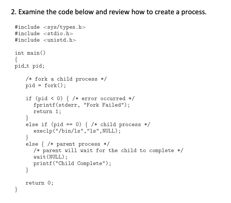 Solved 2. Examine the code below and review how to create a