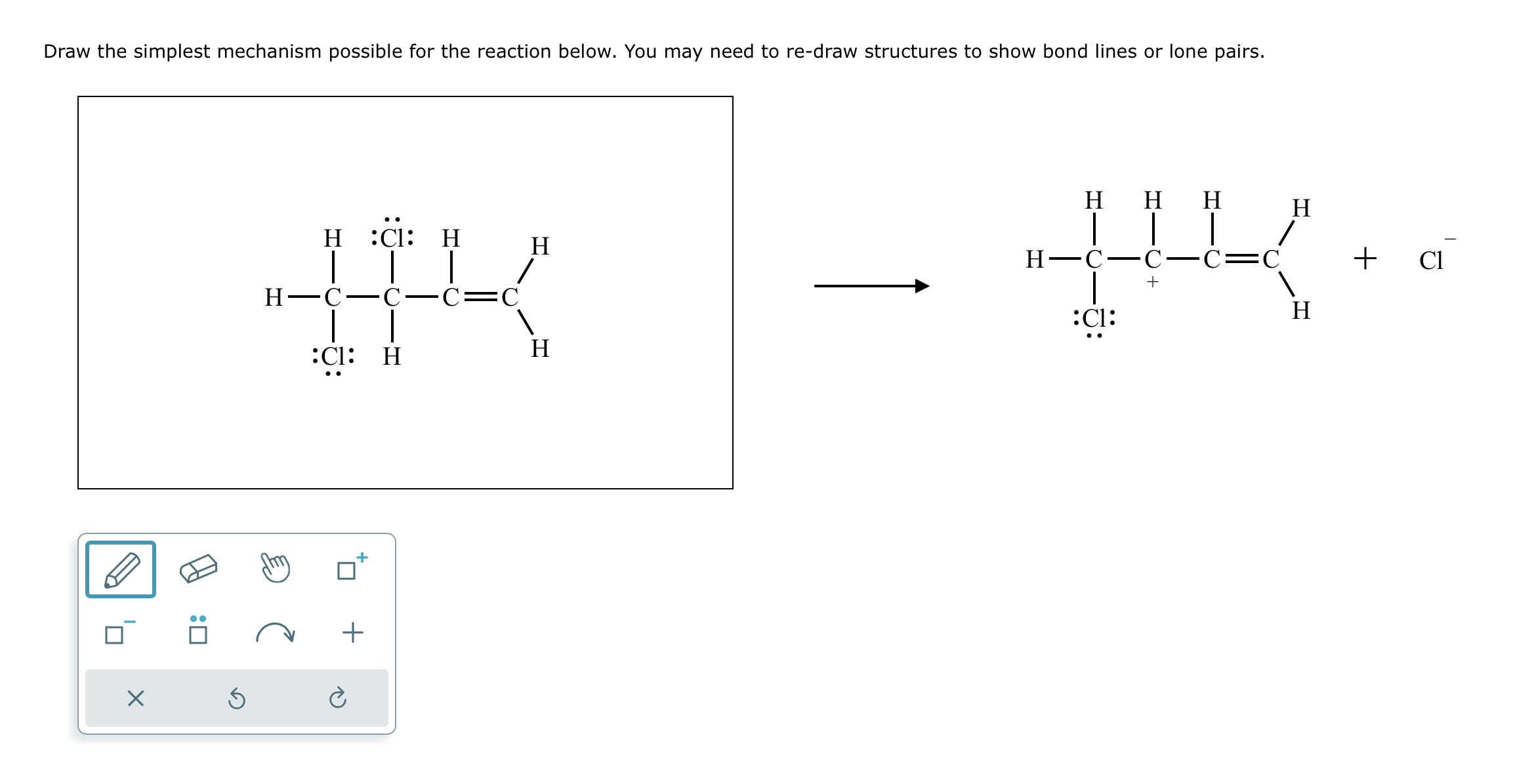 Solved Draw the simplest mechanism possible for the reaction Chegg com