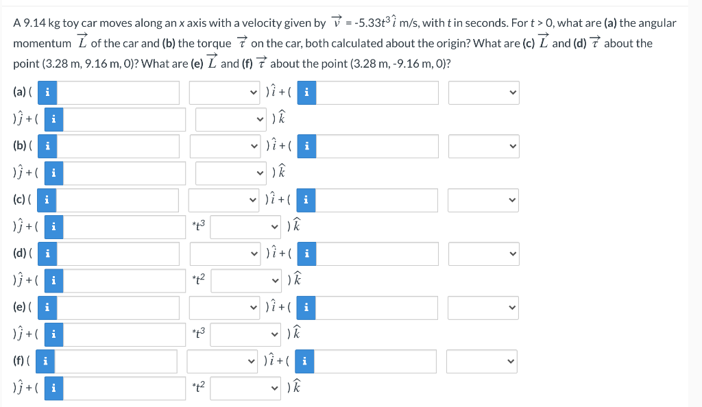 Solved A 9 14 Kg Toy Car Moves Along An X Axis With A Vel Chegg Com