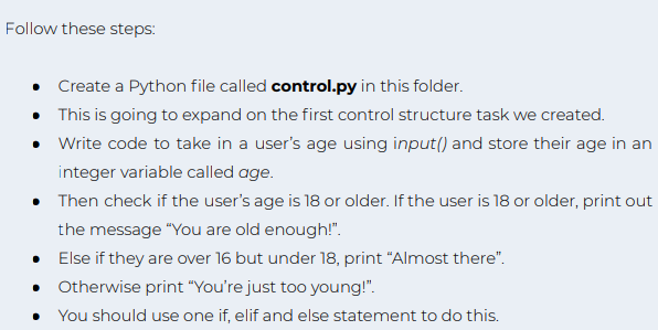 Solved Follow these steps: • Create a Python file called | Chegg.com