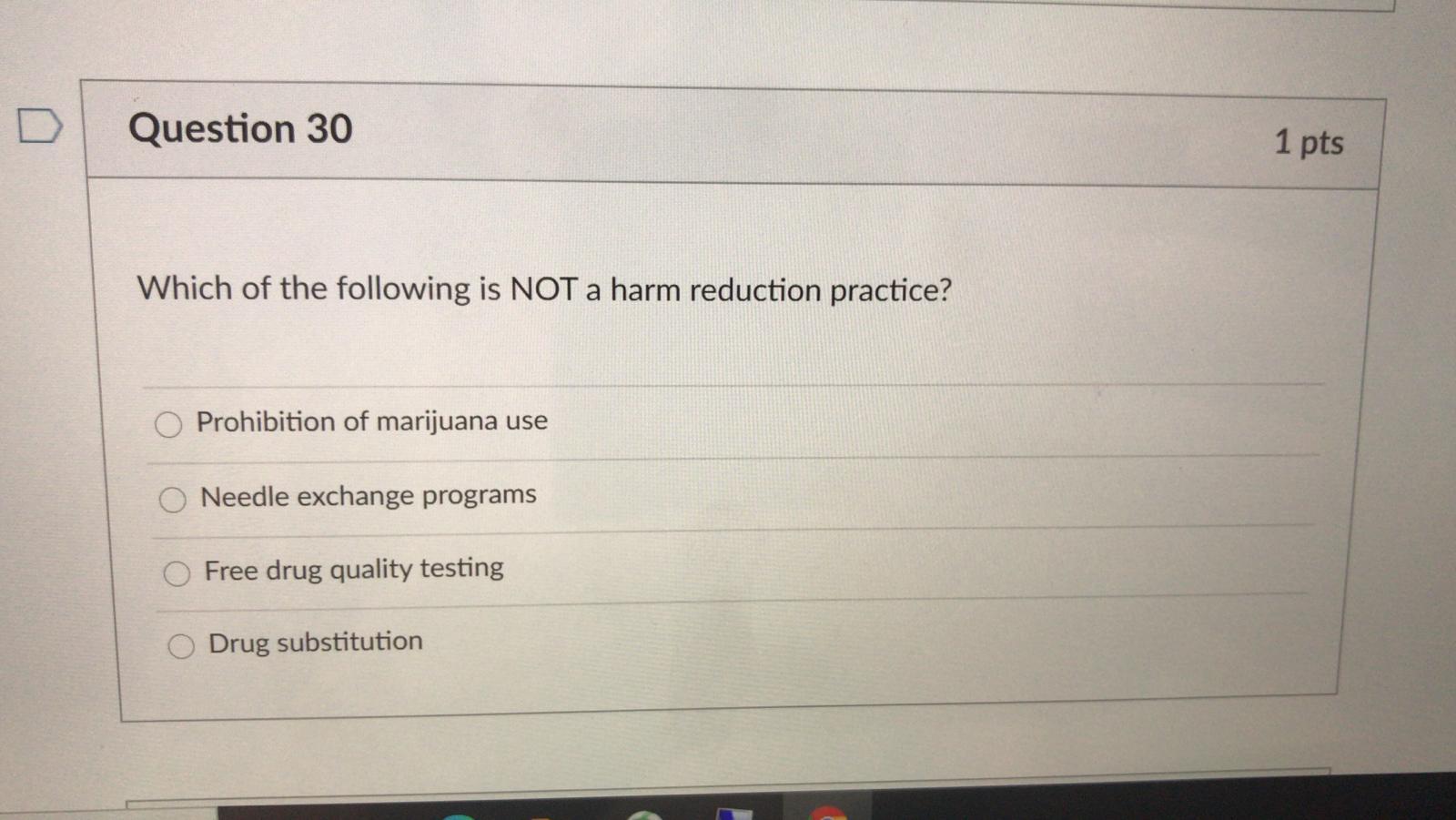 Solved Question 30 1 pts Which of the following is NOT a | Chegg.com