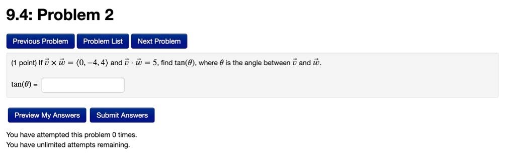 Solved 9.4: Problem 2 Previous Problem Problem List Next | Chegg.com