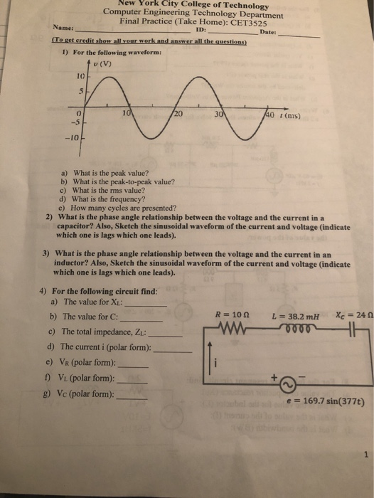 Solved New York City College of Technology Computer | Chegg.com