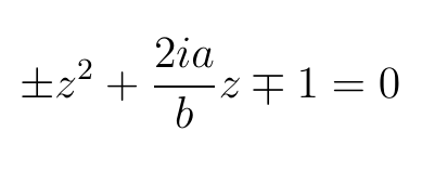 Solved 2za +z2+ b2+1=0 | Chegg.com