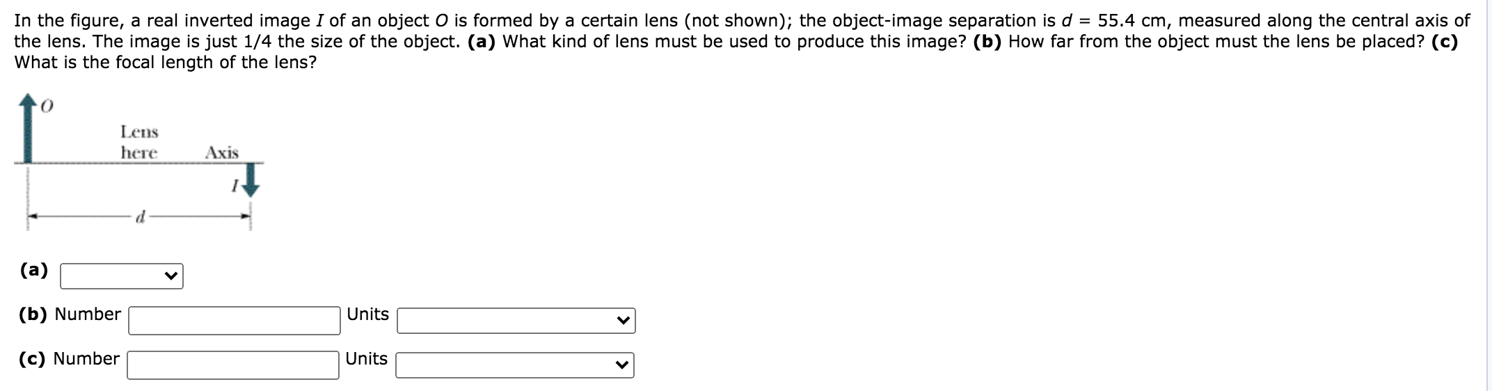 Inverted Image Math Solved In the figure, a real inverted image I of an object O | Chegg.com