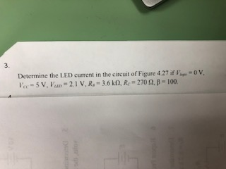 Solved Determine the LED current in the circuit of Figure | Chegg.com
