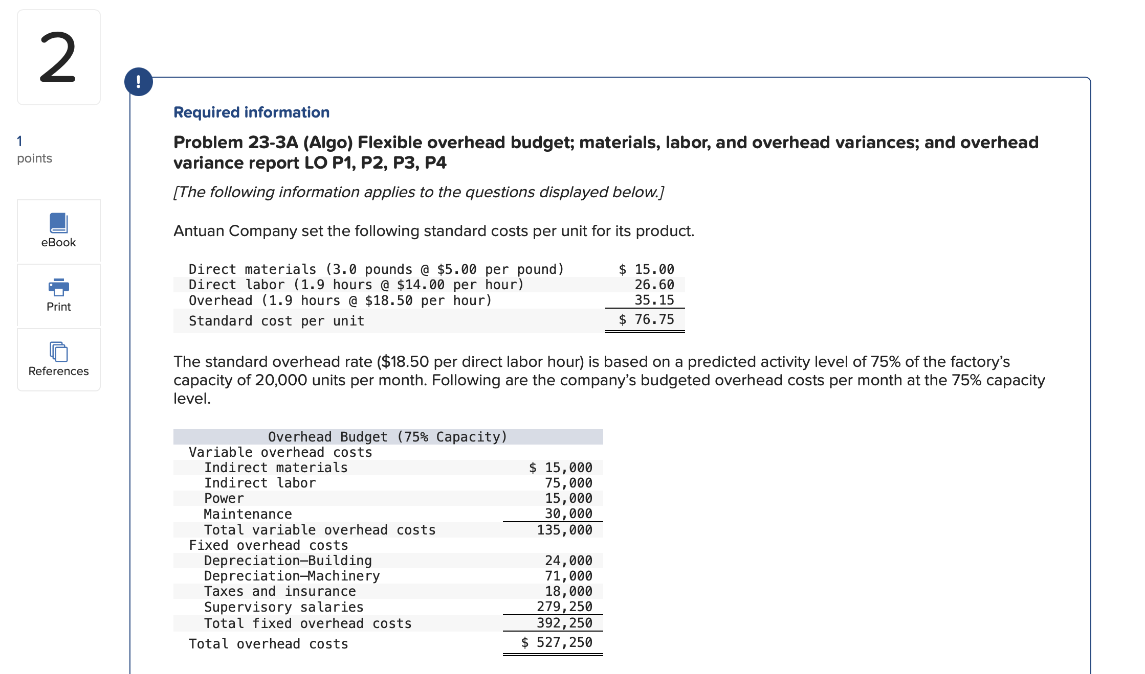 Required information Problem 23-3A (Algo) Flexible | Chegg.com