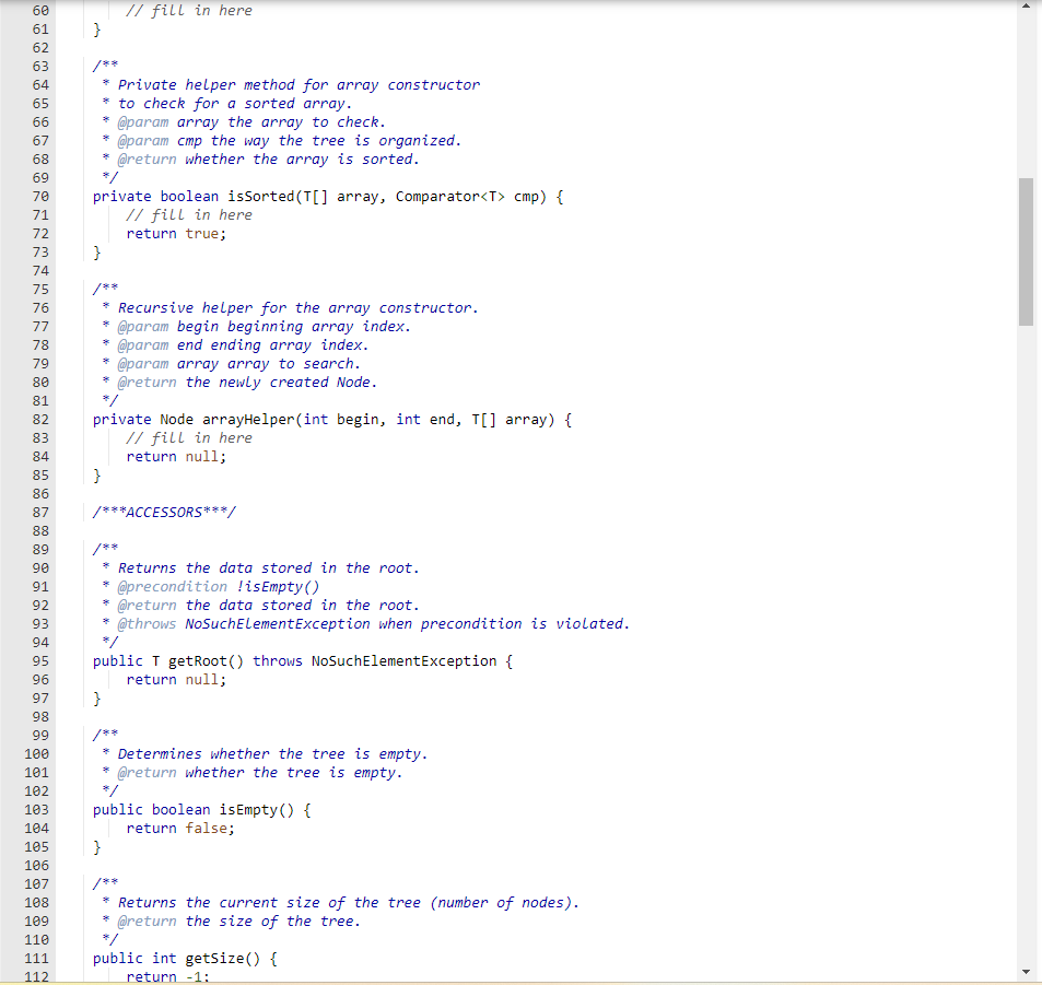 Solved 10.1 Lab 9: BST ClassIn this lab we start to develop | Chegg.com