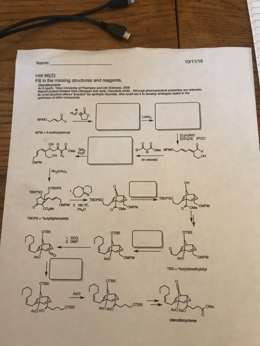 Solved Fill In The Missing Structures And Reagents | Chegg.com