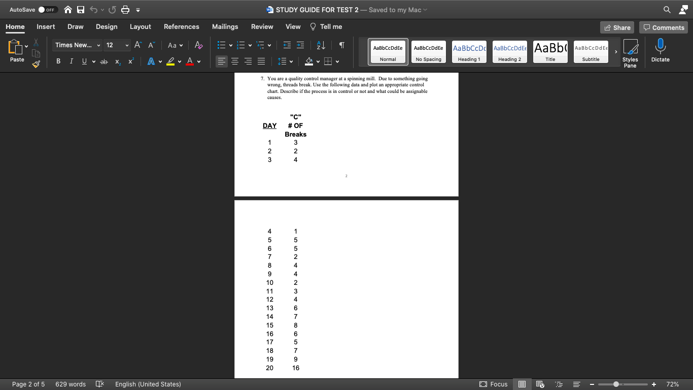 Solved Autosave Off W Study Guide For Test 2 Saved To M Chegg Com