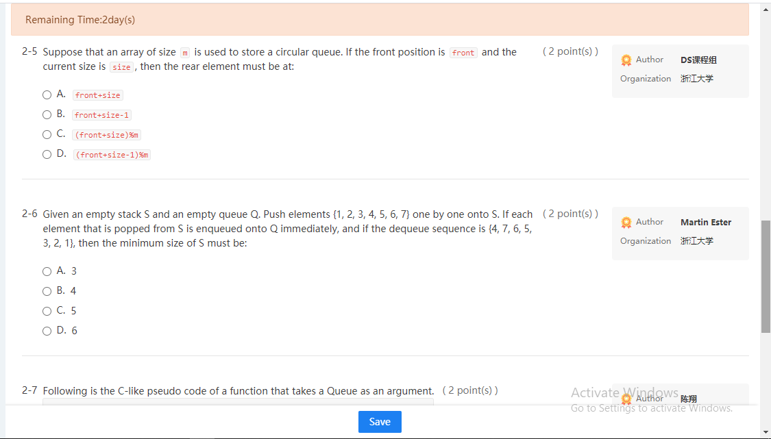 Solved Problem List Remaining Time 2day S 1 Submissions Chegg Com