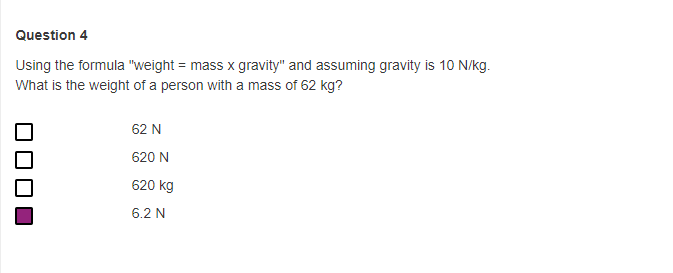 Solved Question 4 Using the formula 