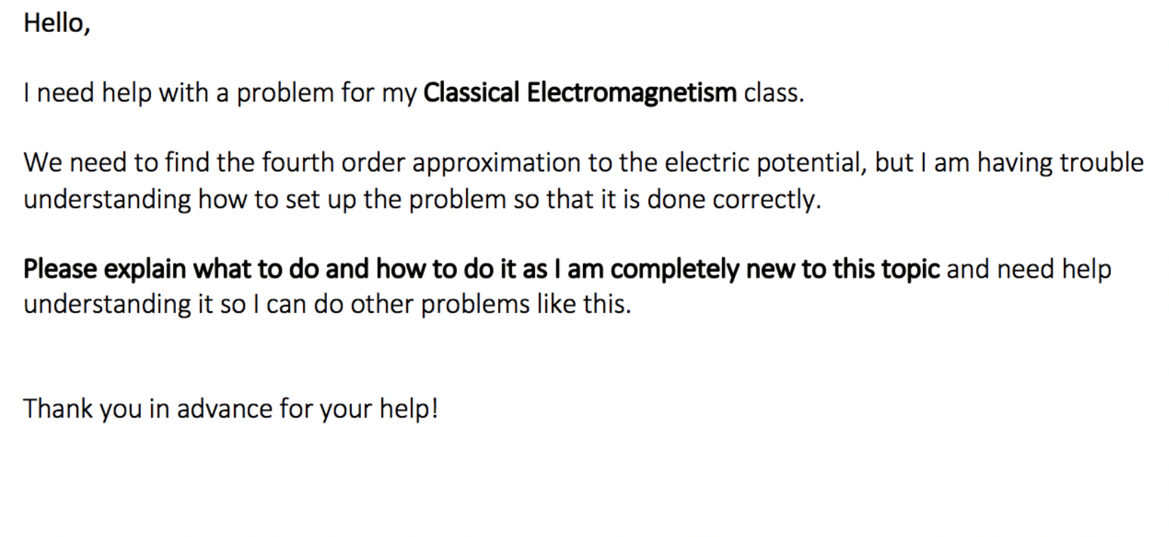 Solved Hello, I need help with a problem for my Classical | Chegg.com