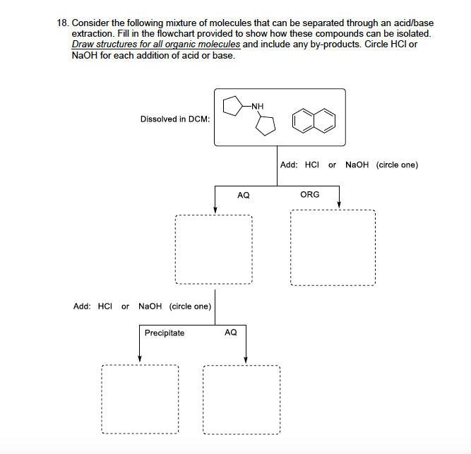 Solved 18. Consider the following mixture of molecules that | Chegg.com