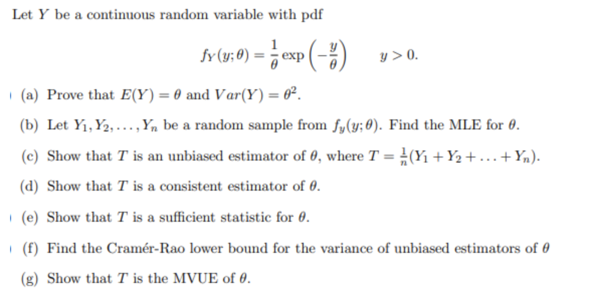 Solved Let Y Be A Continuous Random Variable With Pdf V Chegg Com