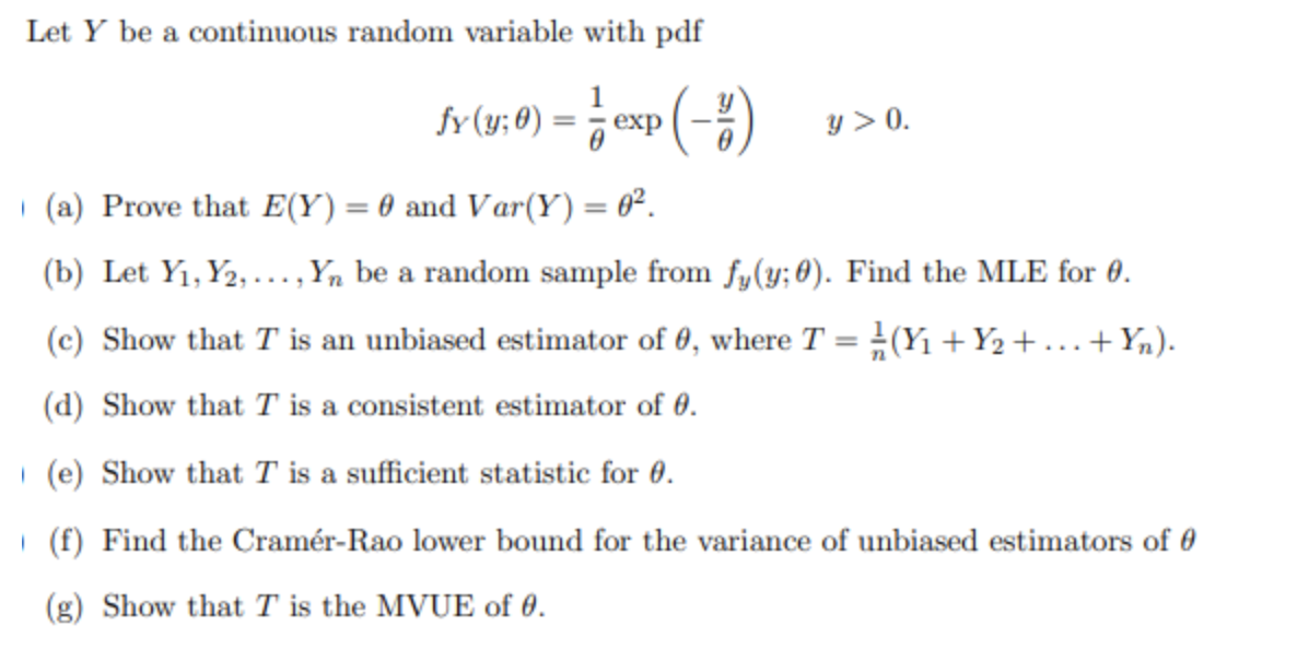 Let Y Be A Continuous Random Variable With Pdf V Chegg Com