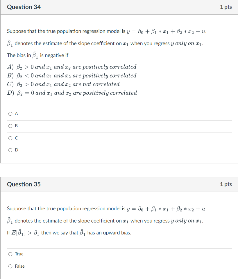 Solved Question 34 Suppose that the true population | Chegg.com