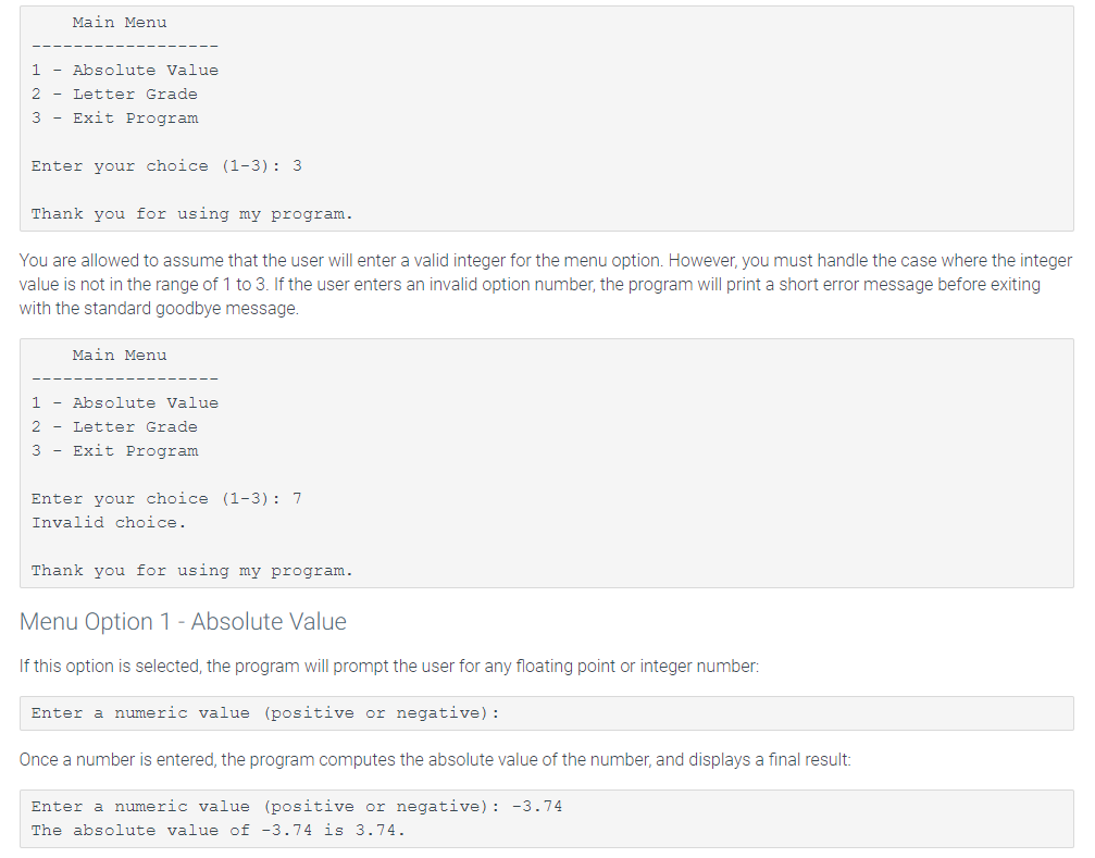 Solved 5.11 Project Skill Builder Lab 1 - Main Menu | Chegg.com