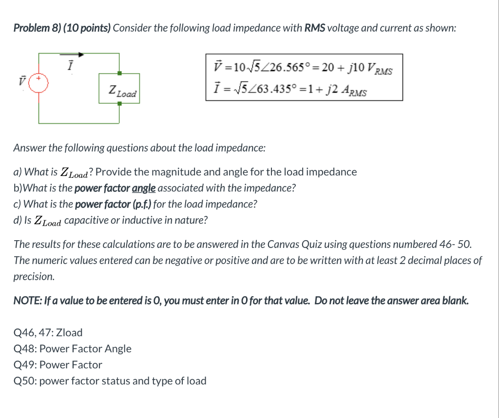 Solved Problem 8 10 Points Consider The Following Load Chegg Com