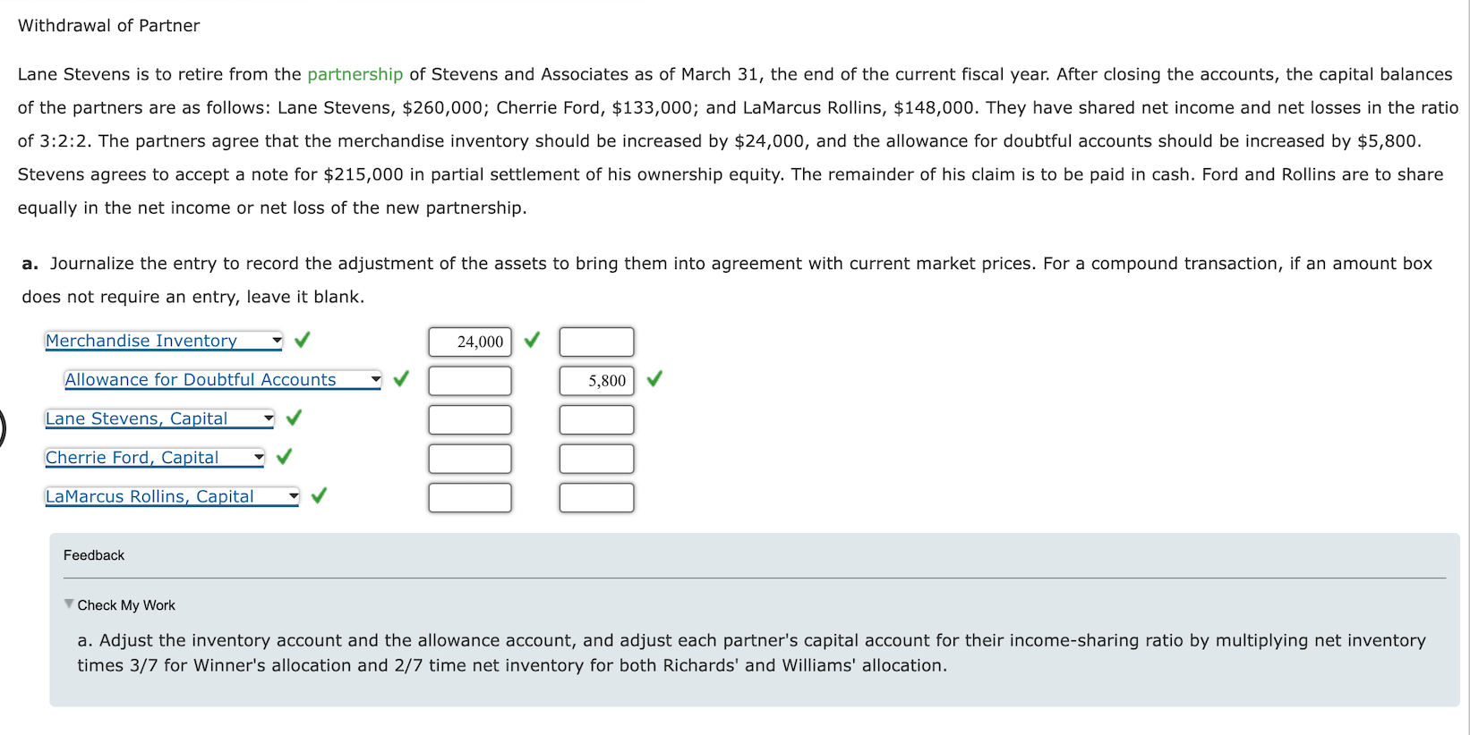 Solved Withdrawal Of Partner Of The Partners Are As Follows Chegg Com   PhprYIna9