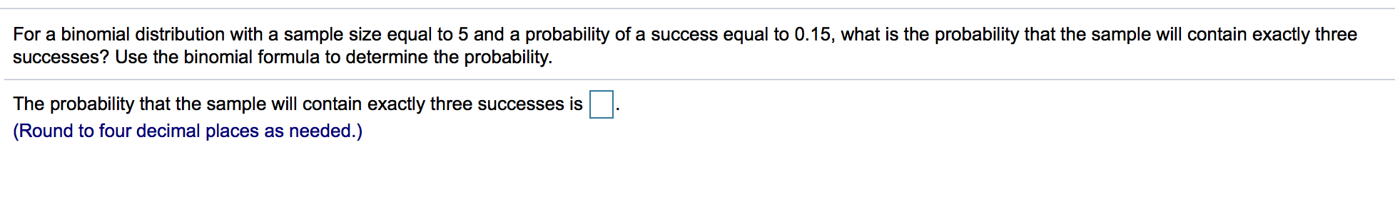 Solved For a binomial distribution with a sample size equal | Chegg.com