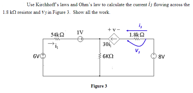 Solved Use Kirchhoff's Laws And Ohm's Law To Calculate The | Chegg.com