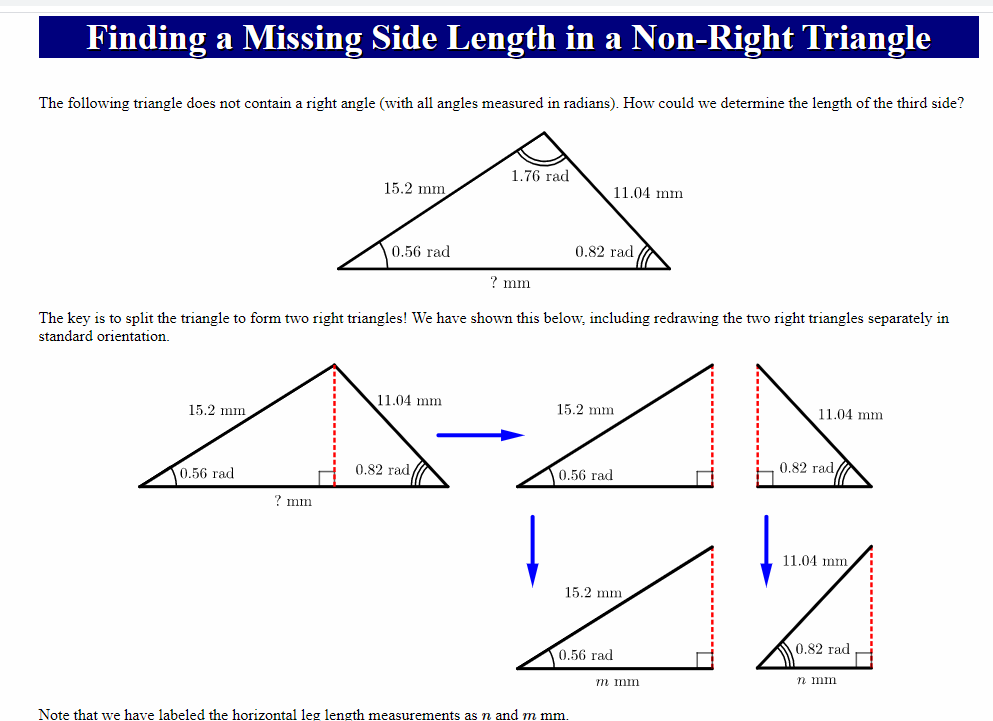 Non page area. Right Triangle. Sides of the right Triangle. Side length of Triangle. Area of right Triangle.