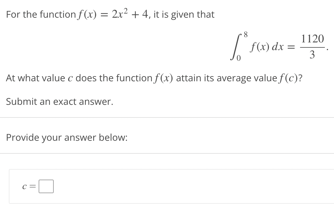 Solved For The Function F(x)=2x2+4, It Is Given That | Chegg.com