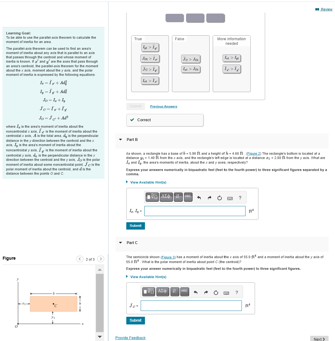 Learning Goal To Be Able To Use The Parallel Axis Chegg Com