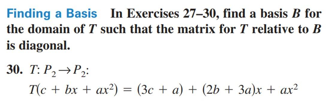 Solved Finding A Basis In Exercises 27–30, Find A Basis B | Chegg.com