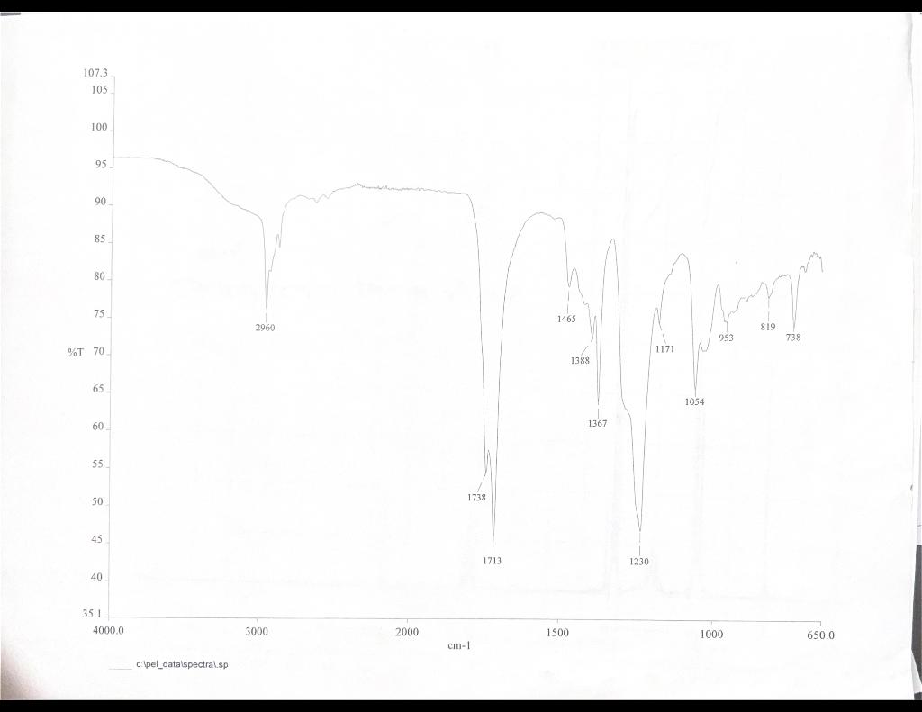 Below are the IR spectra and HNMR data for Isoamyl | Chegg.com