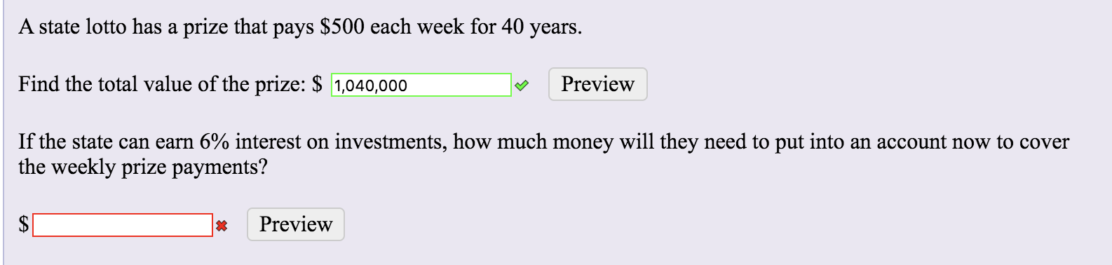 lotto prize money this week