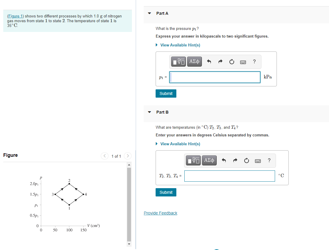 Solved Part A (Figure 1) Shows Two Different Processes By | Chegg.com