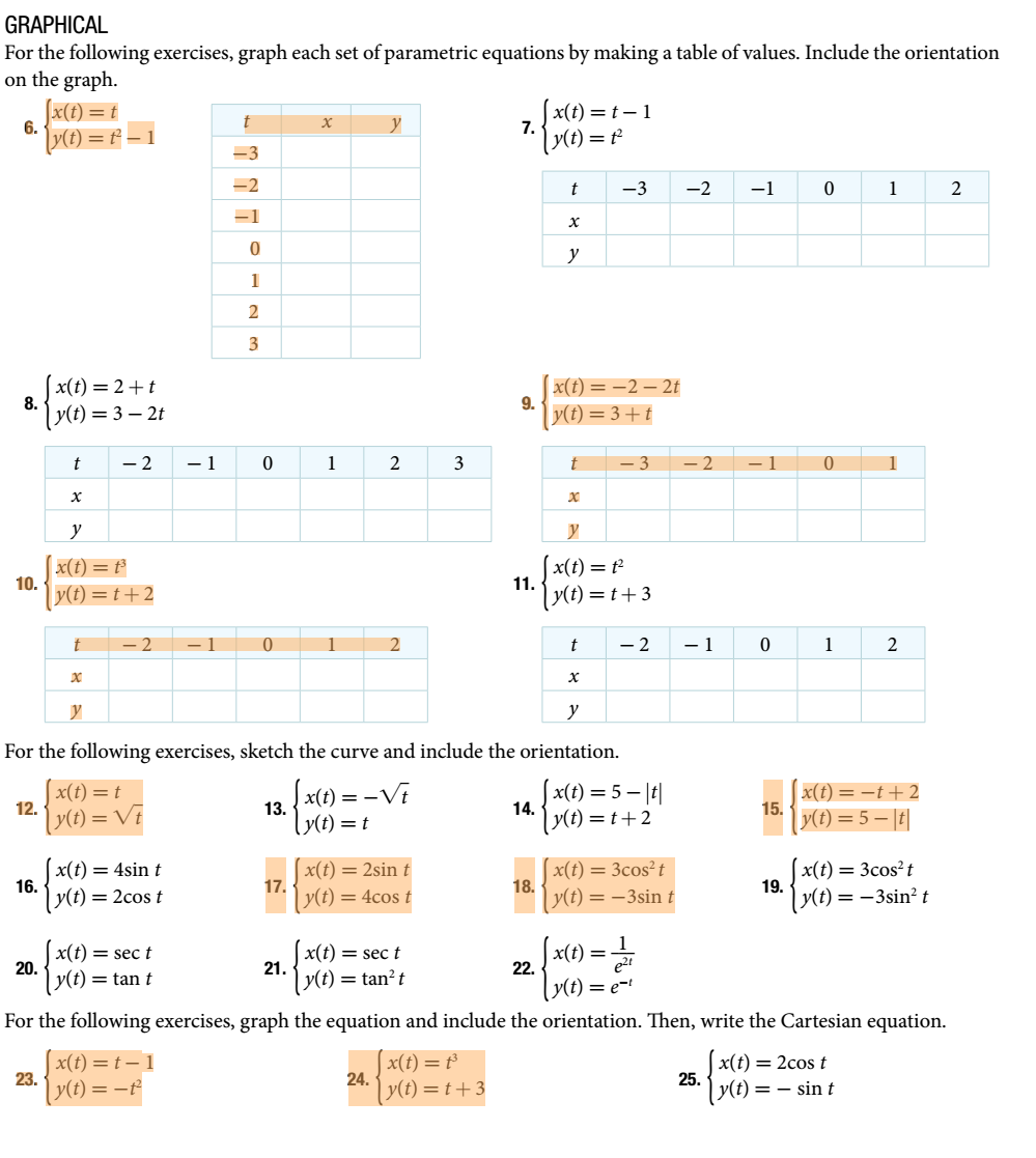 Solved Need all the highlighted ones solved. Please do all | Chegg.com