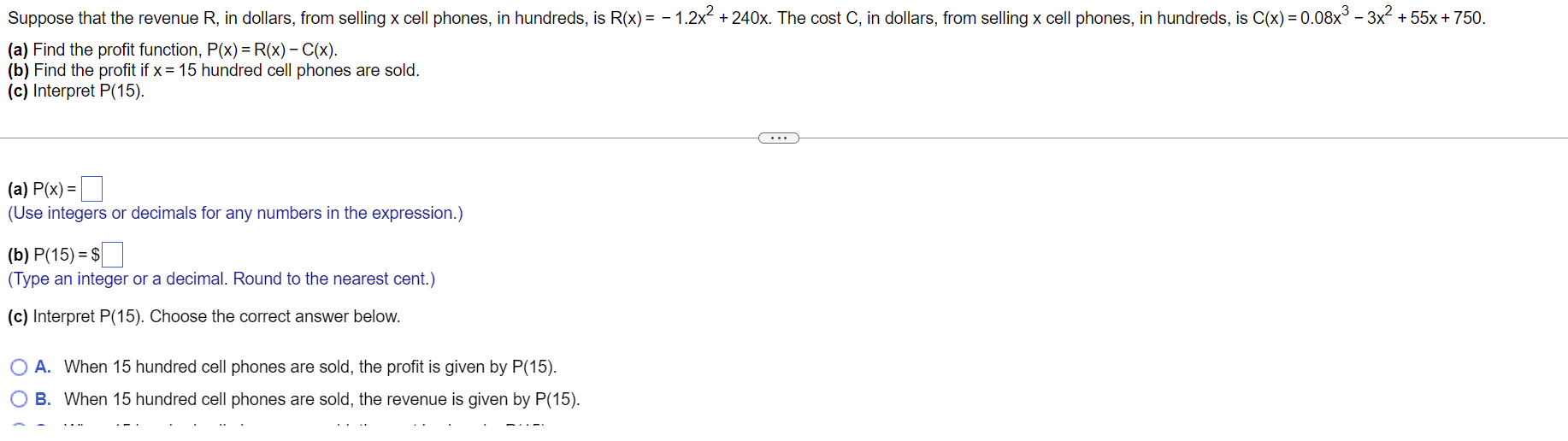 Solved Suppose that the revenue (in dollars) from selling X