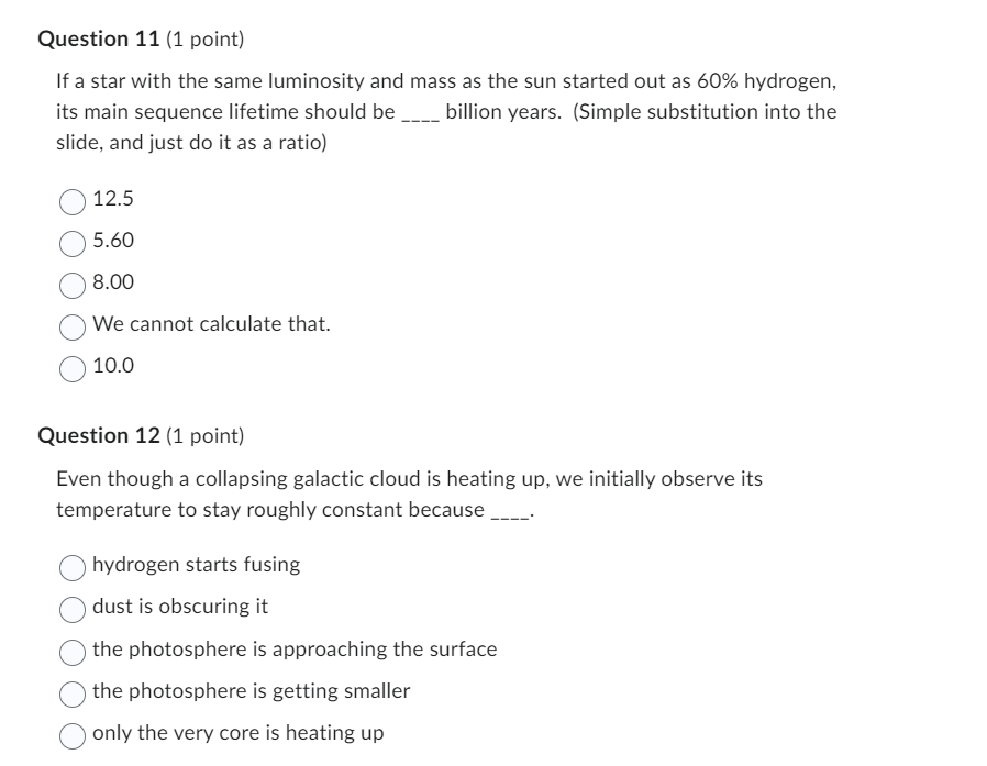 Solved If A Star With The Same Luminosity And Mass As The | Chegg.com