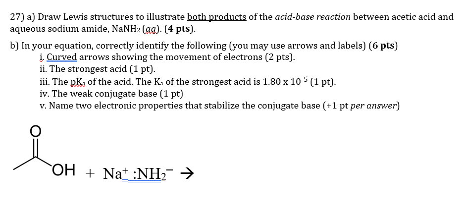 Solved 27) a) Draw Lewis structures to illustrate both | Chegg.com