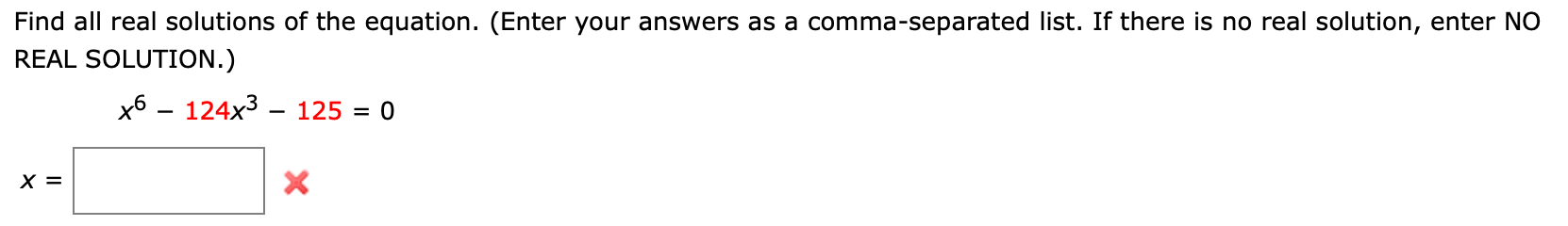 Real Solution In Math Solved Find all real solutions of the equation. (Enter your | Chegg.com
